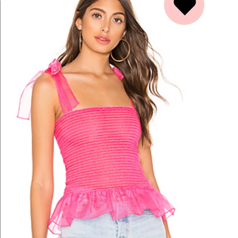 Amanda uprichard pink dressy tank